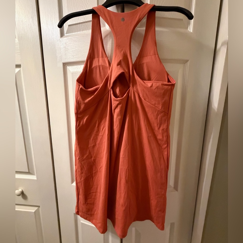 Calia Vibrant Coral Size L Tank Dress with Built-in Shorts - Picture 2 of 4